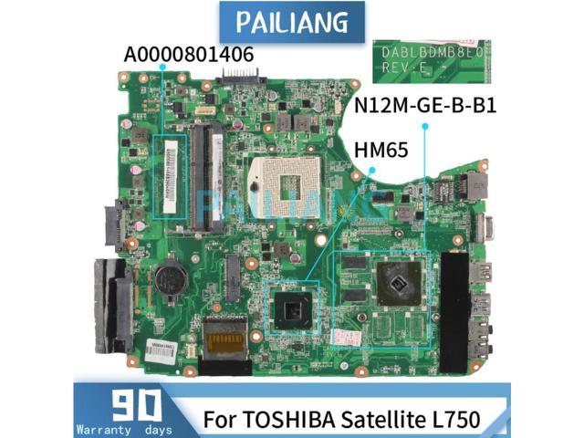 A0000801406 For TOSHIBA Satellite L750 Mainboard HM65 Laptop ...