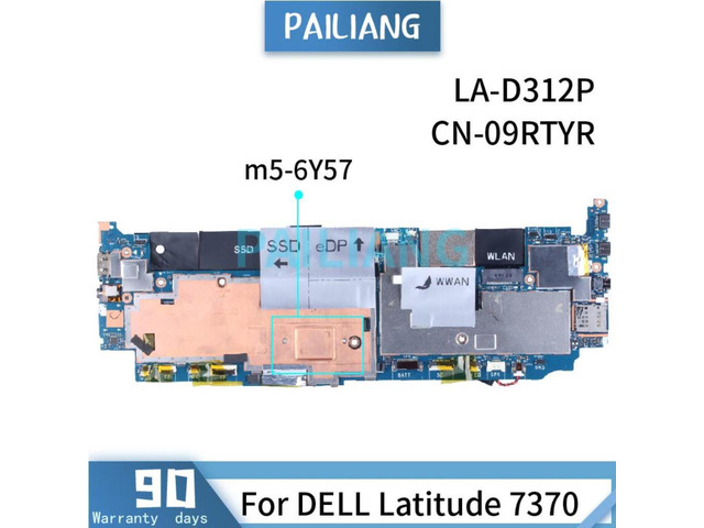 For DELL Latitude 7370 E7370 M5-6Y57 8GB Laptop Motherboard LA-D312P ...