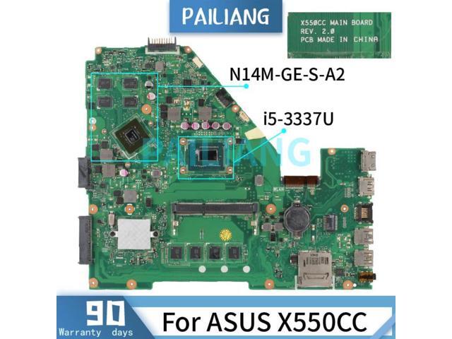 Laptop motherboard For ASUS X550CC i5-3337U Mainboard REV.2.0 SR0XL ...