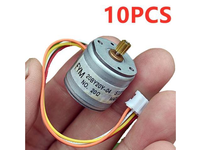 Pris bus krøllet 10PCS 2-phase 4-wire Stepper Motor 20mm 20BY Miniature Stepper 20 Ohm with  10T Gear Small Tiny Electric Machinery Toy Engine DIY - Newegg.com