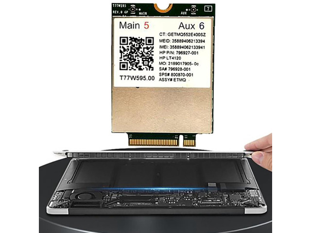 Module 4G LTE T77W595 Pour HP EliteBook/ProBook G3/G4 - Débit Jusqu'à 150 Mbps, PCIe M.2 | Compatible 745, 755, 840, 850...