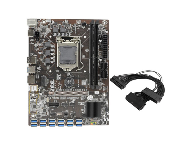 Mainboard Btc B250C BTC Mining Motherboard 12 USB3.0 to PCI-E 16X Graphics Slot LGA ...