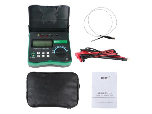 AT518 Portable Digital Micro Ohm Meter DC Milliohm Resistance Meter Tester 10 Mi