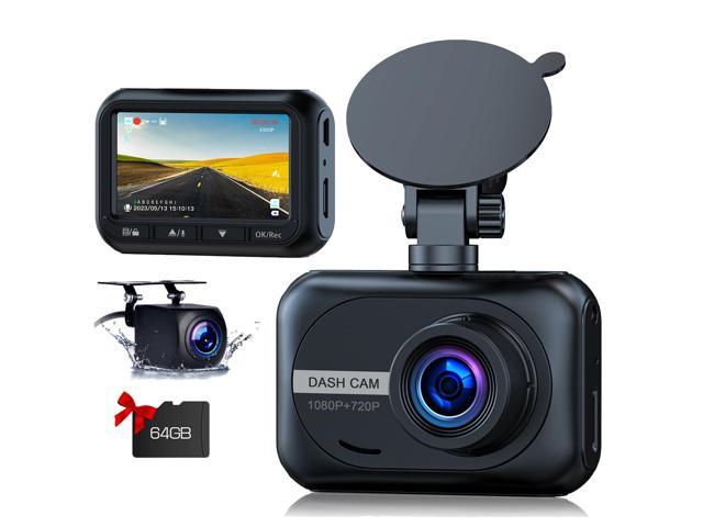TOGUARD Dash Cam Front and Rear, 1080P Full HD Dash Camera, Dashcam with Night Vision, Car Camera with 2.45-inch LCD Display, Parking Mode, G-Sensor, Loop Recording, WDR