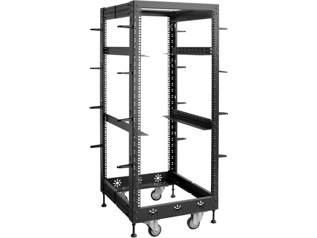 Riveco Server Racks RIVECO 25U 19 Adjustable Depth Server Rack Support Up to 1700LBS Floor ...