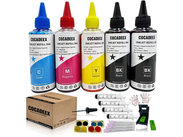 COCADEEX Refill Dye Ink Bottle Compatible with 60 or 60XL Ink Cartridge ...