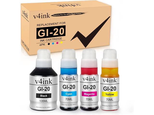 V4ink Compatible GI20 Refill Ink Bottle Replacement For Canon GI-20 ...