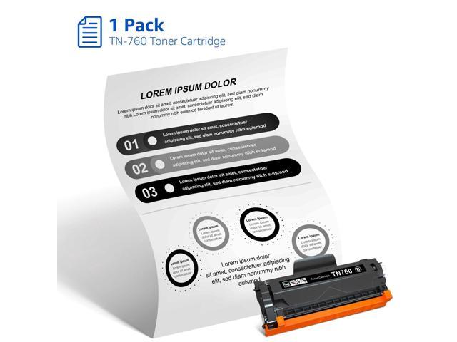 4Pack TN760 TN730 Toner Compatible for Brother MFC-L2710DW L2690DW  HL-L2370DW