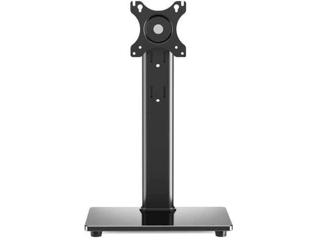 Single Monitor vesa Mount Stand for 13-32 inch Screens,Free-Standing Monitor Base with Swivel,Tilt,Rotation,Height Adjustable,Rotating Monitor Stand Hold up to 22 lbs,VESA 75x75 100x100mm