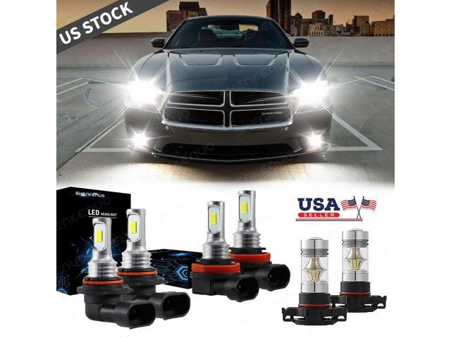 Fog Light Bulbs kit 6000K For 2011 2012 2013 2014 Dodge Charger LED Headlight