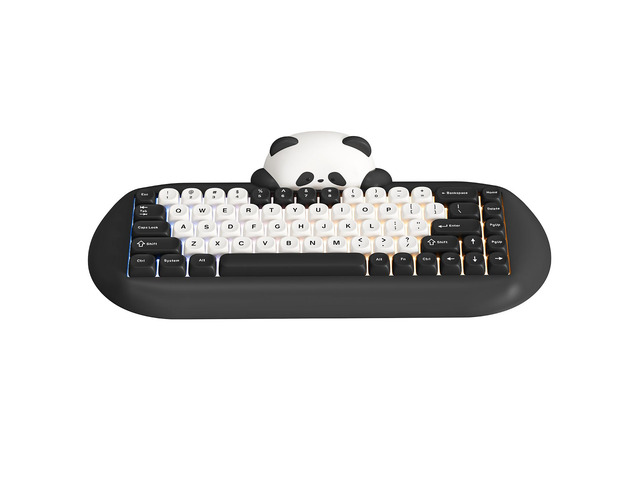 YUNZII C68 Panda Wireless Mechanical Keyboard, 68 Keys Cute ANSI Layout ...