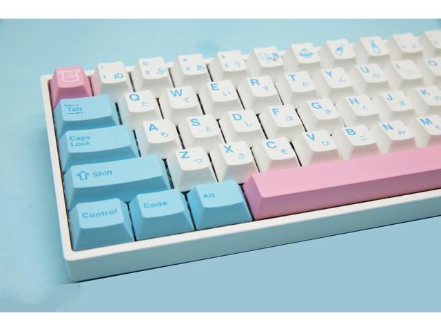 YUNZII Milk Keycap Set, 140 keycaps PBT Sublimation keycaps Cherry