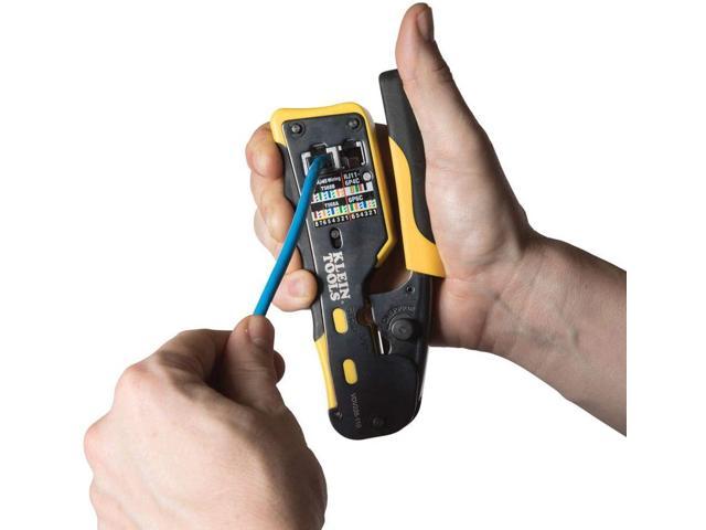 Klein Tools VDV226-110 Ratcheting Modular Cable Crimper / Wire Stripper ...