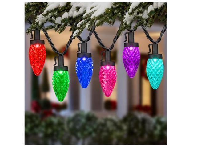 Gemmy Lightshow 24-Count 23-ft Multi-function Multicolor LED Plug-In ...