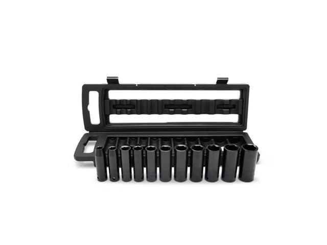 Photo 1 of 1/2 in. Drive SAE 6-Point Impact Socket Set with Storage Case (11-Piece) Husky # # 637107