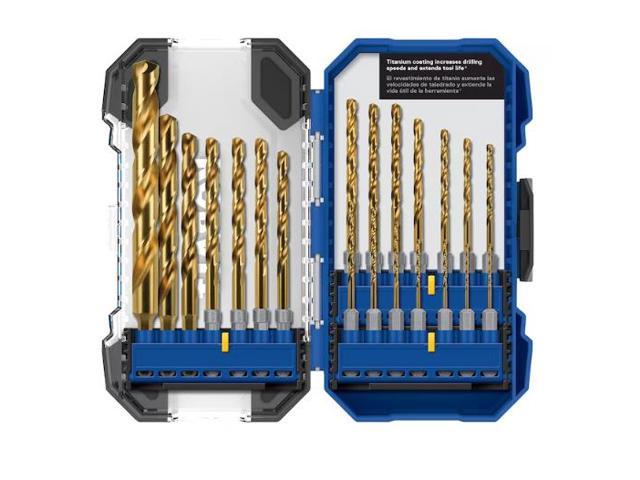 Photo 1 of **NONREFUNDABLE**FOR PARTS OR REPAIR**SEE NOTES**
Kobalt 21-Piece Assorted Titanium Coated HSS Jobber Length Twist Drill Bit Set kobalt #