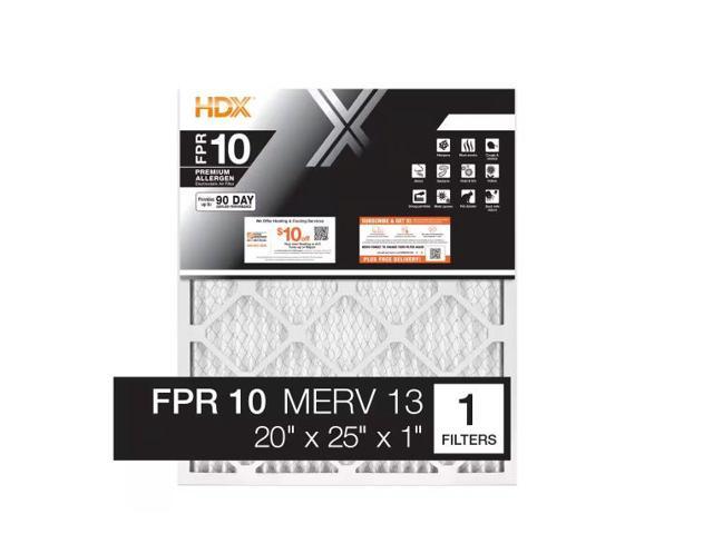 Photo 1 of 20 in. x 25 in. x 1 in. Premium Pleated Furnace Air Filter FPR 10, MERV 13 HDX # # 1006351346