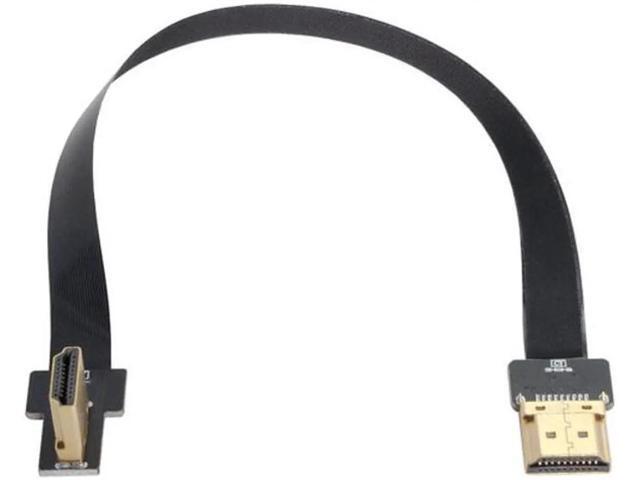 Cablecc CYFPV Cavo piatto FPV da mini HDMI maschio a HDMI maschio FPC ad angolo di 90 gradi per FPV HDTV Multicopter fotografia aerea