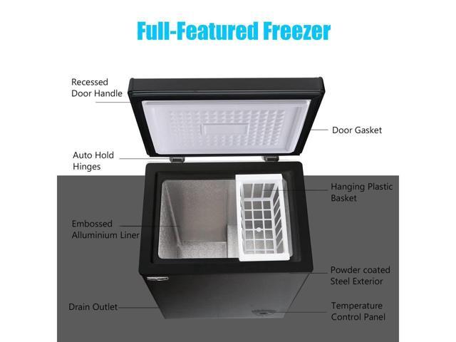 Chest Freezer 3.5 cu.ft WANAI Small Deep Freezer Mini Outdoor
