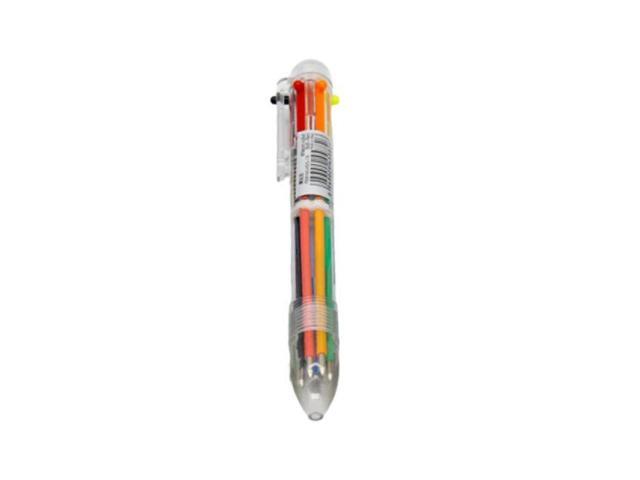 6 in 1 Multi-Color Ballpoint Pen Ball Point Pens Kids School Office Supply 