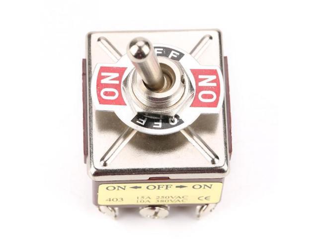 3 Position Toggle Switch 4PDT 12 Pin Car Boat Rocker Switch ON/OFF/ON ...