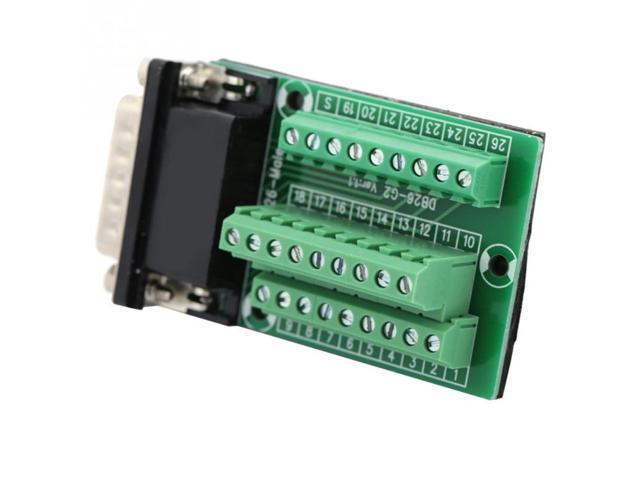 DB26 DB26-G2-01 Male Adapter to PCB Terminal Signals Module Breakout ...