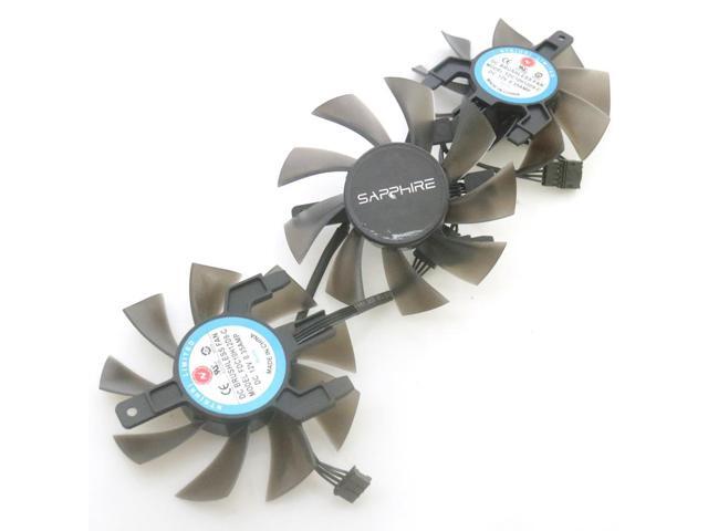 FDC10H12D9-C DC12V 0.35AMP 75mm VGA Fan For Sapphire RX5600XT 6GB PULSE ...