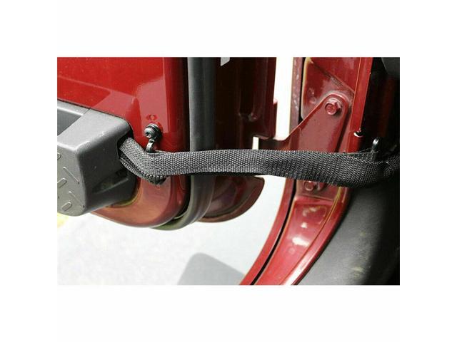2Pcs Door Limited Straps Wire Protecting Harness For Jeep Wrangler JK 2007-2017  
