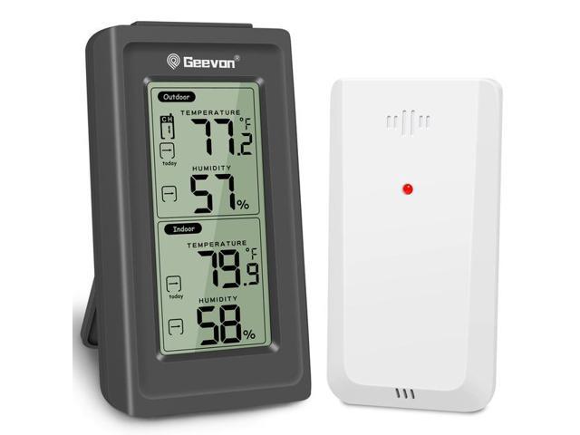 Geevon Weather Station Wireless Indoor Outdoor Thermometer, Color Disp –  Geevon store