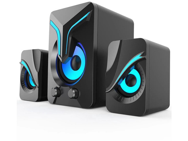 Bailink 2026 Computer Speakers,Mini PC Speakers with Subwoofer,2.1 ...