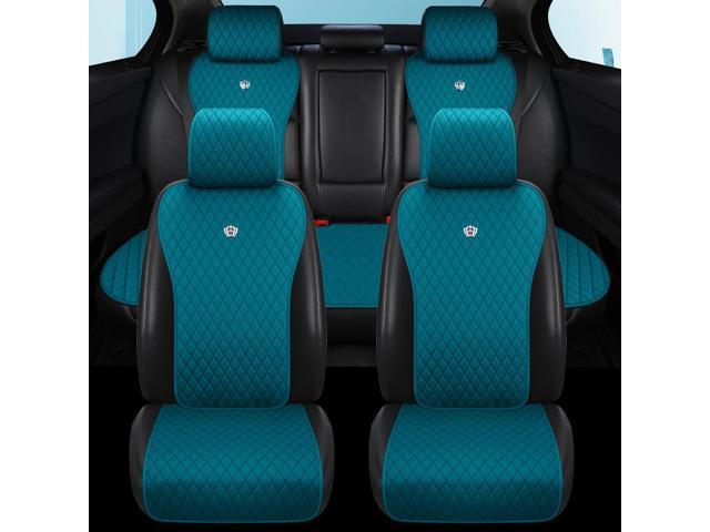 Peacock blue Universal Seat Covers Leather Seat Cushions Luxury