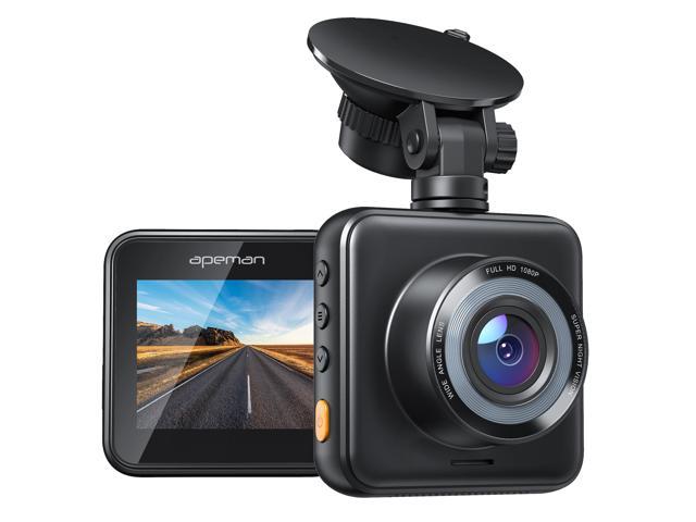 APEMAN C420 Mini Dash Cam 1080P Dash Camera for Cars, Super Night Vision, 170° Wide Angle, Motion Detection, Parking Monitoring, G-Sensor, Loop Recording(SD card is NOT included)
