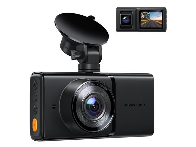 APEMAN C680 Dual Dash Cam for Cars, Full HD 1080P Front and Interior Dash Camera with IR Night Vision, Parking Monitor, Loop Recording, G-Sensor for Truck Taxi Driver, Support 128GB and GPS
