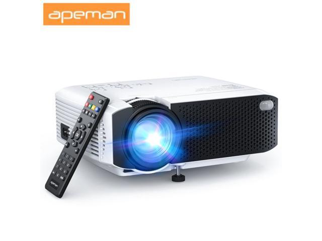 Apeman LC350 LCD Native 480P Support 1080P Home Theater Projector, Dual Speakers, Eyes Protection, Multiple Connection