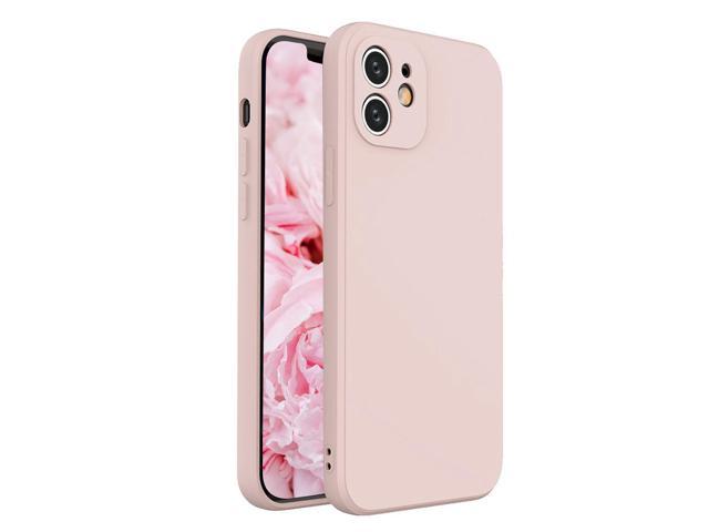 LANOMY Compatible with iPhone 12 Case, Shockproof Protective Case, Full Body Cover, Lens Bumper Protection, Anti-drop Protection Case, Ultra Slim Design, 6.1 inch Pink