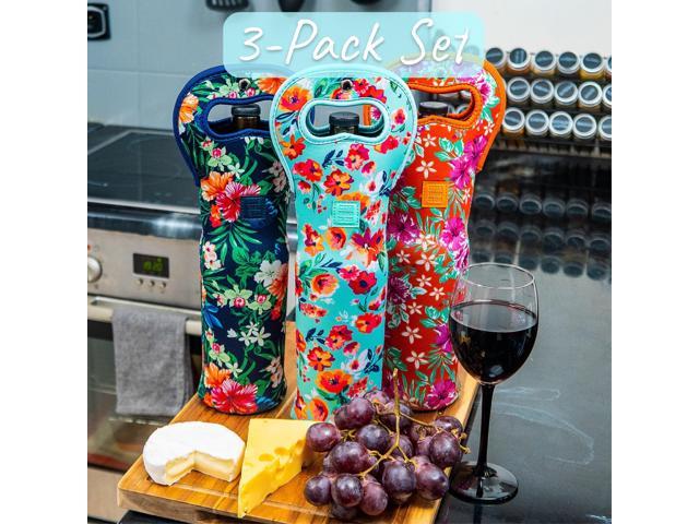 Made Easy Kit Insulated Wine Tote - Neoprene Wine Carrier Bag with Magnetic  Handle Clasp - Wine Bottle Protective Travel Bag - Perfect for Gifting