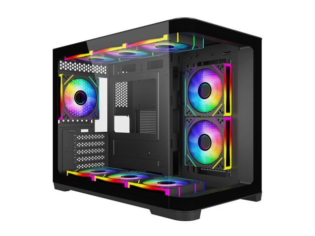 SAMA 2851 MATX Mid-Tower PC Gaming Case, High-Airflow, Toolless Panels ...