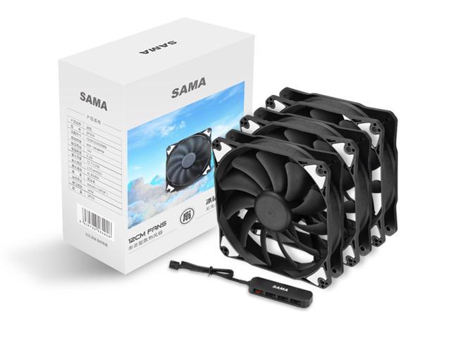 SF300 120mm Black PC Fans High-Performance 4PIN PWM Interface,Double Ball Bearing,3 Pack,High Airflow Premium Quiet Computer Case Fans with Fan Hub