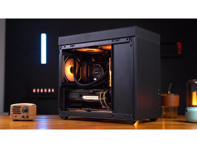 SAMA IM01 Pro Mini Micro ATX Tower Computer Case Tempered Glass-1 Side ...