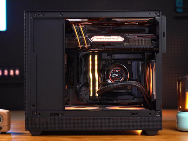 SAMA MATX Case IM01PRO Black Tempered Glass Micro ATX Mid Tower ...