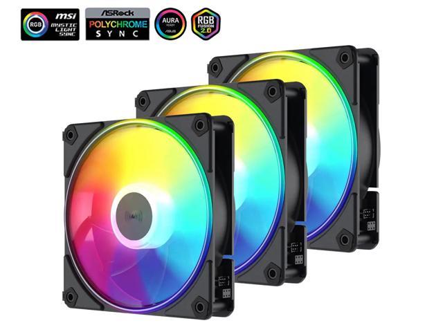 [Case Fan] 3x SAMA YE1203 PWM ARGB 120mm Black Fan [$11/FS] [Newegg]