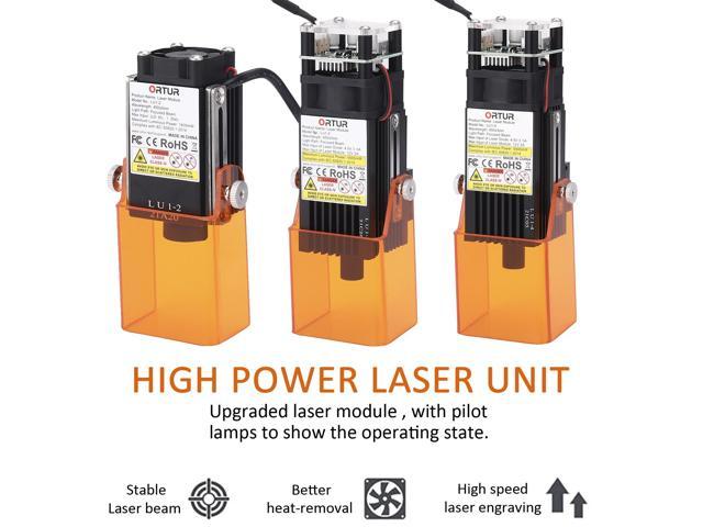 ORTUR Laser Unit 7W/15W/20W Replaceable Laser Module Variable Focus PWM Mode 