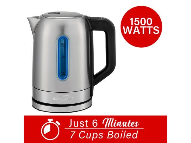 Brentwood Appliances 1-liter Stainless Steel Cordless Electric Kettle