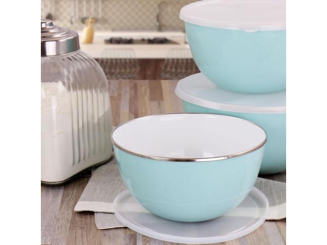 Martha Stewart 6 Piece Enamel Mixing Bowl and Lid Set - Bed Bath & Beyond -  35560304