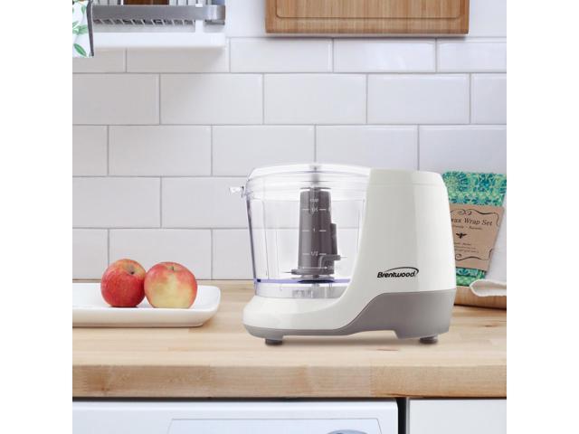 Brentwood MC-109W 1.5 Cup Mini Food Chopper, White - Brentwood