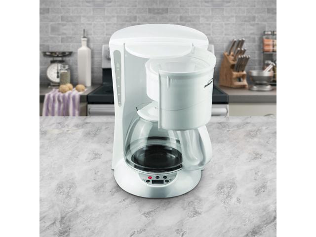 Brentwood TS-218W 12 Cup Digital Coffee Maker, White - Lodging Kit Company