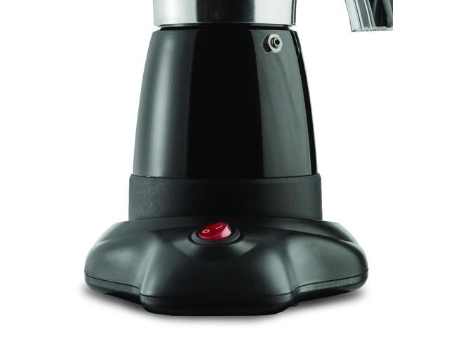 Brentwood TS 118BK Electric Moka Pot Espresso Machine 6 Servings