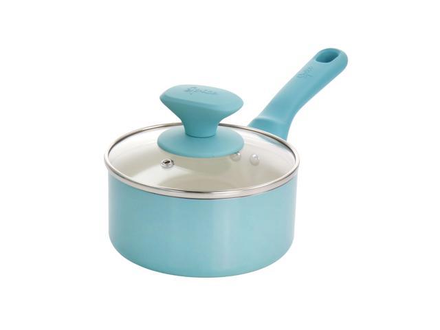 Spice by Tia Mowry Savory Saffron Healthy Nonstick 5qt Dutch Oven with Steamer Insert - Teal