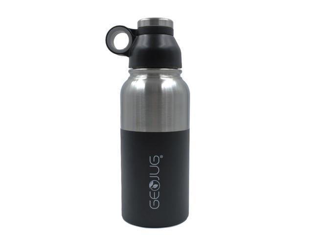 Brentwood GeoJug Vacuum Insulated Water Bottle 40 Oz Black