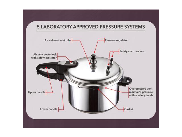 Brentwood BPC-105 6-Quart Pressure Cooker, Aluminum - Brentwood